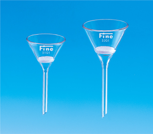 【販売終了】Fineガラスろ過器 51G1 ロート型 フィルター直径φ20 細孔100~120μm 容量20mL
