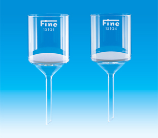 Fineガラスろ過器 151G1 ブフナー型 フィルター直径φ130 細孔100~120μm 容量1200mL