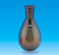 【販売終了】Fine共通なす型フラスコ 茶 100mL 19/38