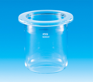 【販売終了】Fine共通摺合セパラブルフラスコ 円筒型エコノミー 2000mL φ120用 フランジタイプ