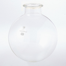 【販売終了】大型セパラフラスコ 丸底10L φ85-115溝有