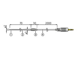 エスペックミック SUS保護管付温度センサ2φ×70 RTH-1130