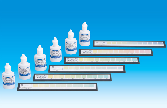 【販売終了】共立理化学研究所 紙面PH測定セット用標準色 MPC-BTB