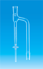 【販売終了】透明水分定量受器コック付5mL共通24
