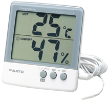 【販売終了】佐藤計量器製作所 デジタル温湿度計 PC-5000TRH-II 1050-00