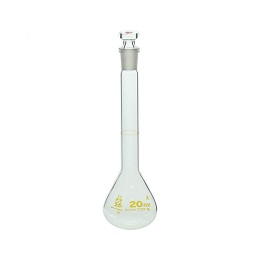 柴田科学 メスフラスコ(全量フラスコ)透明 スーパーグレード 茶標線 20mL 020060-020A