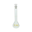 【販売終了】柴田科学 メスフラスコ(全量フラスコ)透明 スーパーグレード 茶標線 20mL 020060-020A