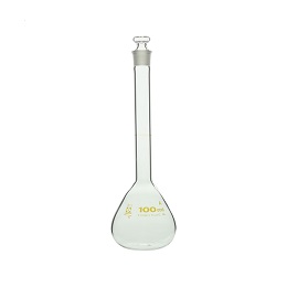 柴田科学 メスフラスコ(全量フラスコ)透明 スーパーグレード 茶標線 100mL 020060-0100A