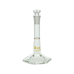 柴田科学 マイクロメスフラスコ スーパーグレード 茶標線 2mL 6個入 023050-02A