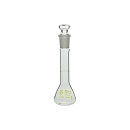 【販売終了】柴田科学 メスフラスコ(全量フラスコ) カスタムA 透明 茶標線 5mL 026050-05A
