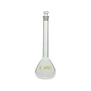 【販売終了】柴田科学 メスフラスコ(全量フラスコ) カスタムA 透明 茶標線 100mL 026050-0100A