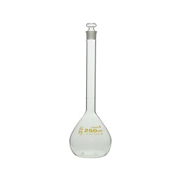 柴田科学 メスフラスコ(全量フラスコ) カスタムA 透明 茶標線 250mL 026050-0250A