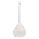 【販売終了】柴田科学 メスフラスコ(全量フラスコ) カスタムA 透明 茶標線 1L 026050-01000A