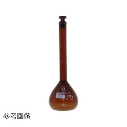 柴田科学 メスフラスコ(全量フラスコ) スーパーグレード 茶 ガラス平栓付 2L 020070-2000A