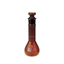 【販売終了】柴田科学 短形メスフラスコ(全量フラスコ) 茶 ガラス平栓付 50mL 023080-501A