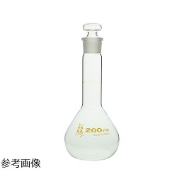 柴田科学 メスフラスコ 短形(全量フラスコ) 透明 茶標線 250mL 023080-0250A