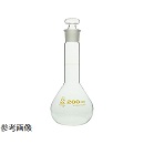 【販売終了】柴田科学 メスフラスコ 短形(全量フラスコ) 透明 茶標線 250mL 023080-0250A