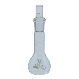 柴田科学 SPCメスフラスコ 短形(全量フラスコ)白 SPCキャップ付 100mL 6個 020080-1001A