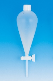 【販売終了】分液ロート PP スキーブ型 300mL PEコック付
