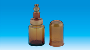 【販売終了】色素びん　30mL　茶
