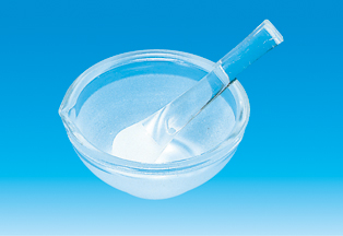 【販売終了】硝子乳鉢　乳棒付105mm