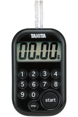 【販売終了】タニタ ダイヤルタイマー 100分計 TD-379-BK 黒