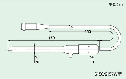 【販売終了】pH測定用電極 6156-0.65P