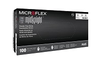 ミッドナイト手袋 ニトリル製 S 100枚 0950910