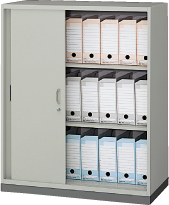 【販売終了】スチール引違い書庫 NWS-0911H-AW