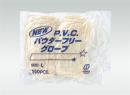 【販売終了】ニューPVC手袋 パウダーフリー S 100枚入