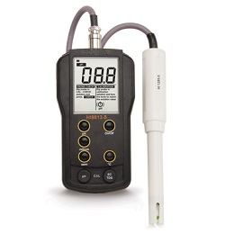 ハンナインスツルメンツ・ジャパン ポータブルpH/EC/TDS/℃計 HI 9813-5N