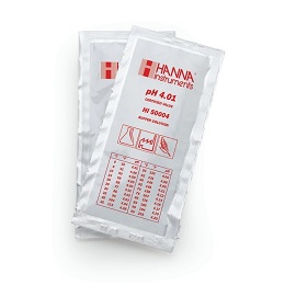ハンナインスツルメンツ・ジャパン pH標準液(テクニカルタイプ)pH 4.01 @25℃ 証明書付 20mL×25袋 HI 50004-02