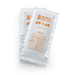 ハンナインスツルメンツ・ジャパン pH標準液(テクニカルタイプ)pH 1.68 @25℃ 証明書付 20mL×25袋 HI 50016-02