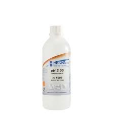 ハンナインスツルメンツ・ジャパン pH標準液(テクニカルタイプ)pH 5.00 @25℃ 証明書付 500mL HI 5005