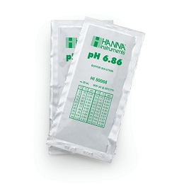 ハンナインスツルメンツ・ジャパン pH標準液(テクニカルタイプ)pH 6.86 @25℃ 証明書付 20mL×25袋 HI 50068-02