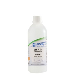 ハンナインスツルメンツ・ジャパン pH標準液(テクニカルタイプ)pH 7.01 @25℃ 証明書付 500mL HI 5007