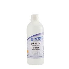 ハンナインスツルメンツ・ジャパン pH標準液(テクニカルタイプ)pH 12.00 @25℃ 証明書付 500mL HI 5012