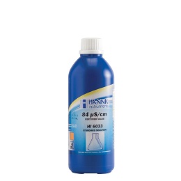 ハンナインスツルメンツ・ジャパン EC標準液(高精度タイプ)84 μS/cm @25℃ 証明書付 500mL HI 6033