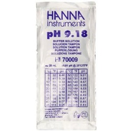 ハンナインスツルメンツ・ジャパン pH標準液(スタンダードタイプ)pH 9.18 @25℃ 20mL×25袋 HI 70009P