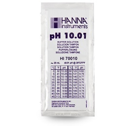 ハンナインスツルメンツ・ジャパン pH標準液(スタンダードタイプ)pH 10.01 @25℃ 20mL×25袋 HI 70010P