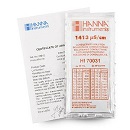 ハンナインスツルメンツ・ジャパン EC標準液(スタンダードタイプ)1413 μS/cm @25℃ 証明書付 20mL×25袋 HI 70031C