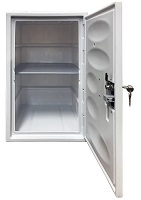 薬品保管庫 樹脂製 白扉 錠付 TS-W385M