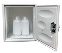 薬品保管庫 樹脂製 白扉 IC錠付 TS-W385S