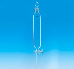 【販売終了】分液ロート　円筒形　500mL