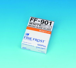 松浪硝子工業 MASコートスライドグラス 白縁磨フロスト No.2 MAS 100枚 S9116