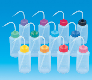 【販売終了】カラーCAP洗浄瓶広口 500mL 色8 CB