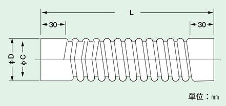 PFAフレキチューブ φ11×φ10×L1000