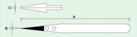カーボンピンセット 249CFR