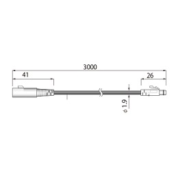 エスペックミック 入力モジュール延長ケーブル RTH-3220