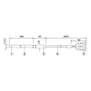 エスペックミック ステンレス保護管付温度センサ RTH-5040 -200℃〜+600℃ 2.0m
